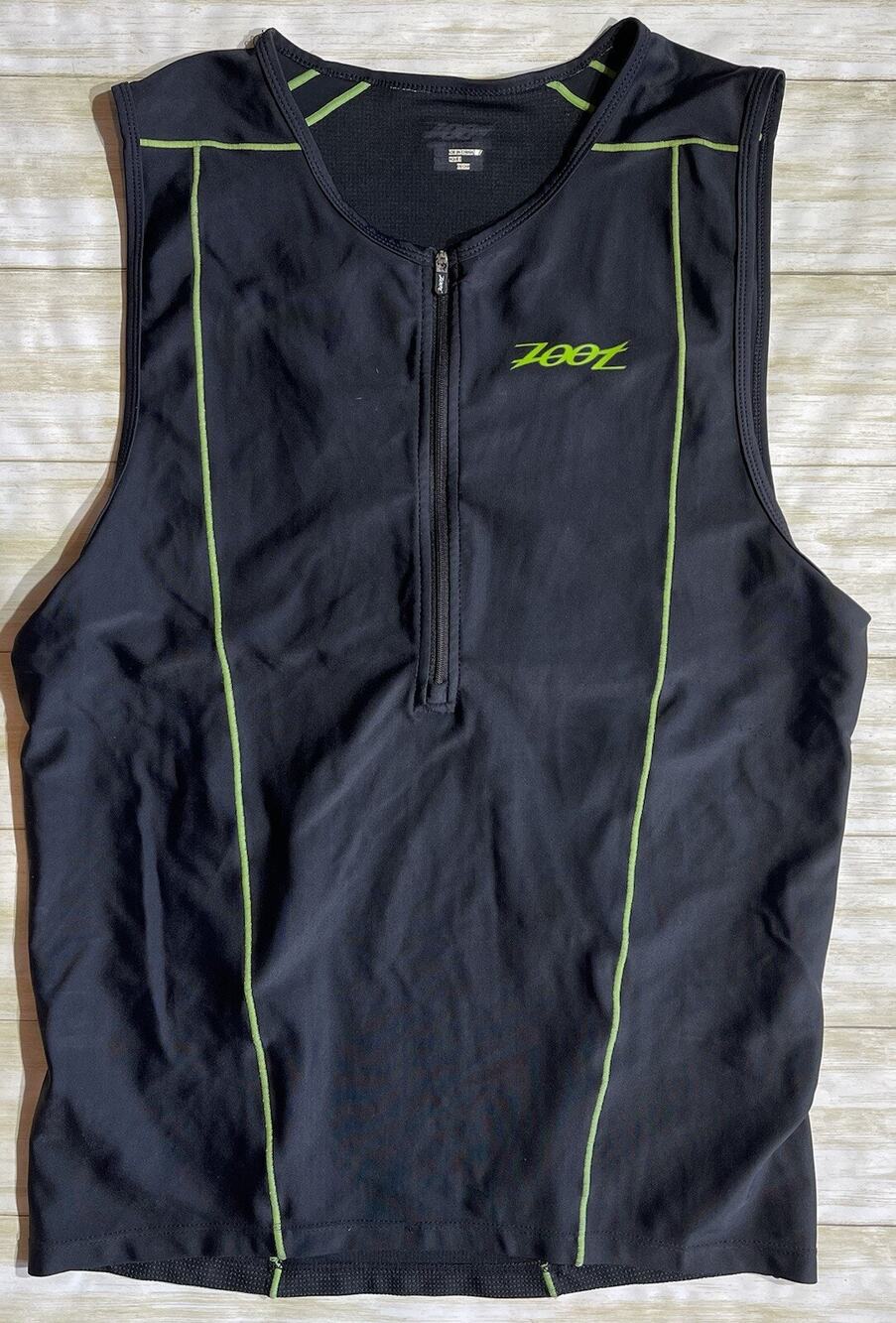 Zoot Women’s Black Cycling 1/2 Zip Up Jersey Tank Size L
